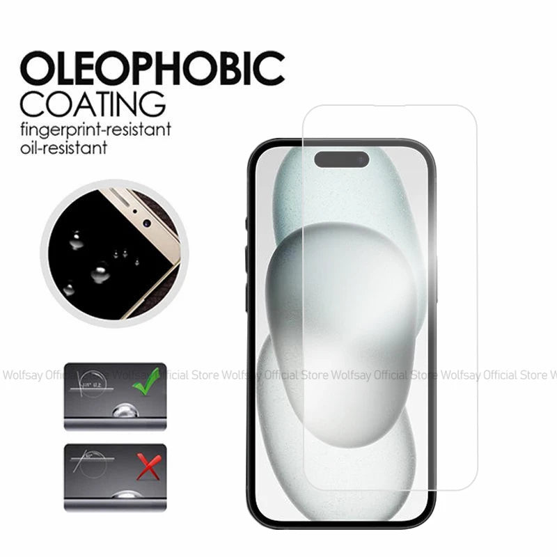 2/4PCS Screen Protector for 16 Tempered Glass for 16 plus 16 Pro Max Full Glue Cover Protector Glass for 16